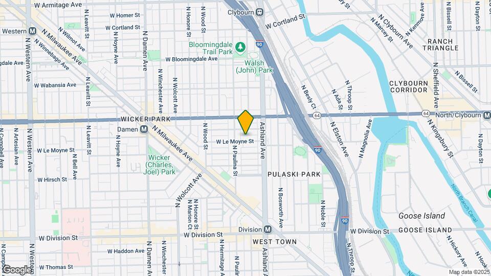1636 W Le Moyne St Mapa y Detalles de la Ubicación