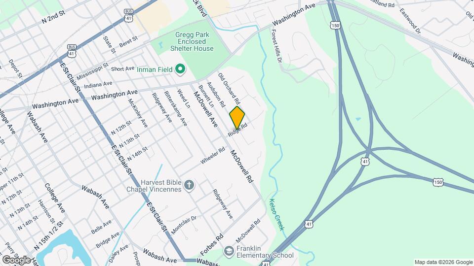 1603 Audubon Rd, Unit Right Side Map and Location Details