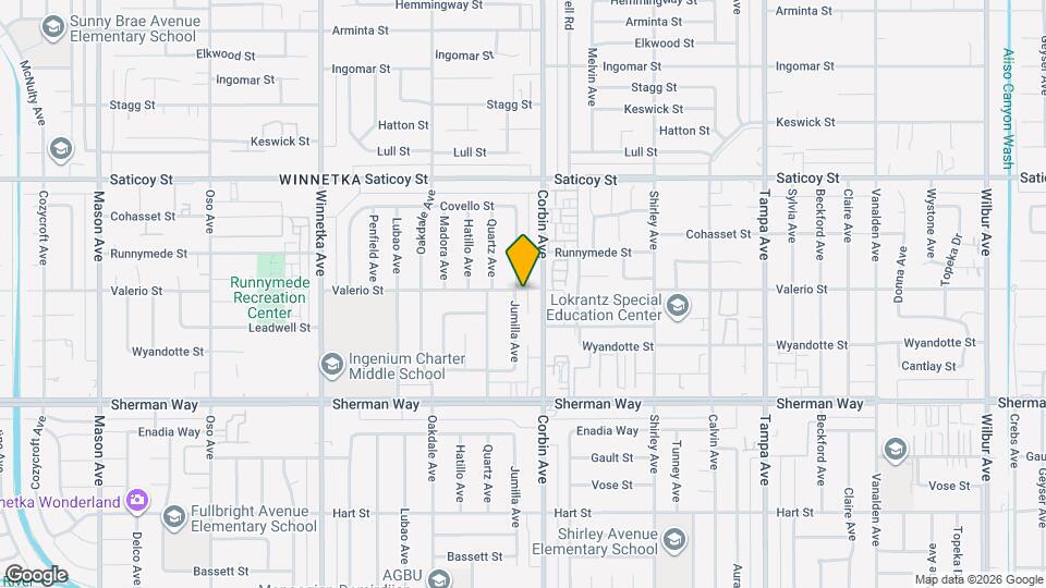 7358 Jumilla Ave Map and Location Details