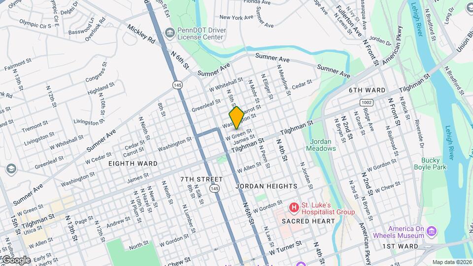 513 W Green St Mapa y Detalles de la Ubicación