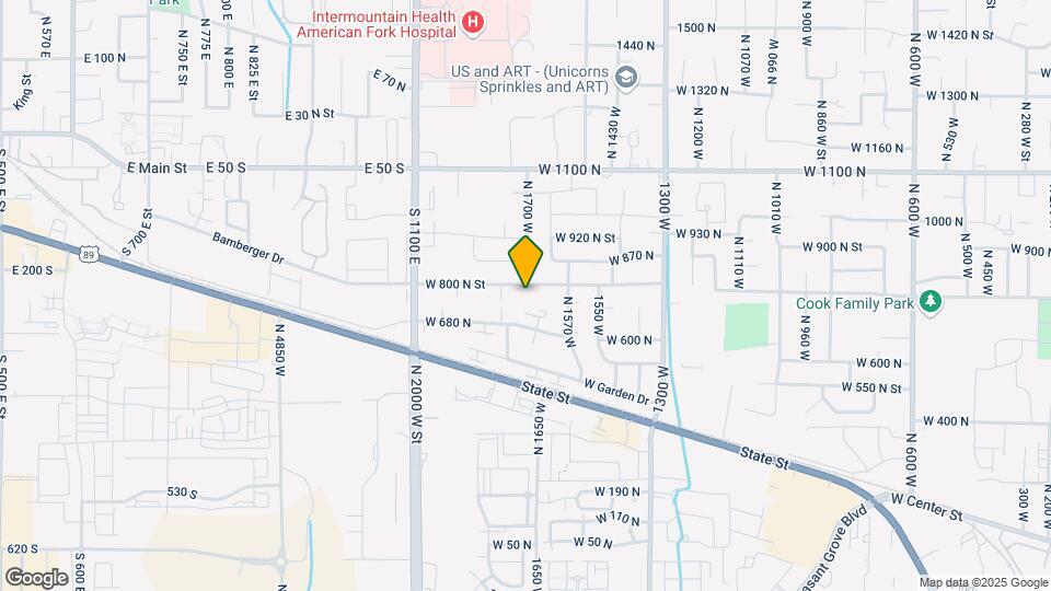 1731 W 800 N St, Unit 1731 Map and Location Details