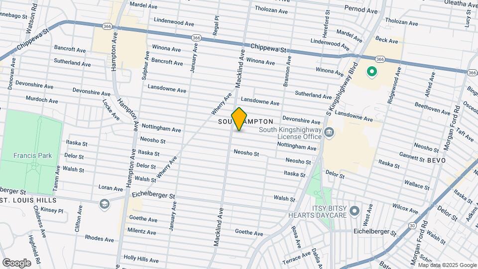 5339 Nottingham Ave, Unit 1 Map and Location Details