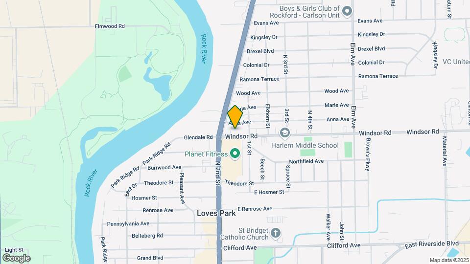 514 Windsor Rd Map and Location Details