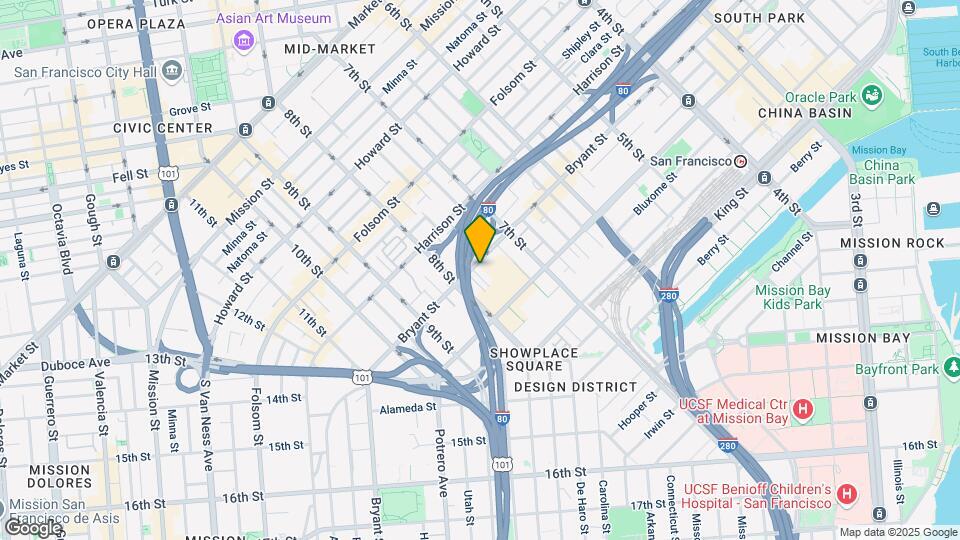 975 Bryant St, Unit FL3-ID1423 Map and Location Details