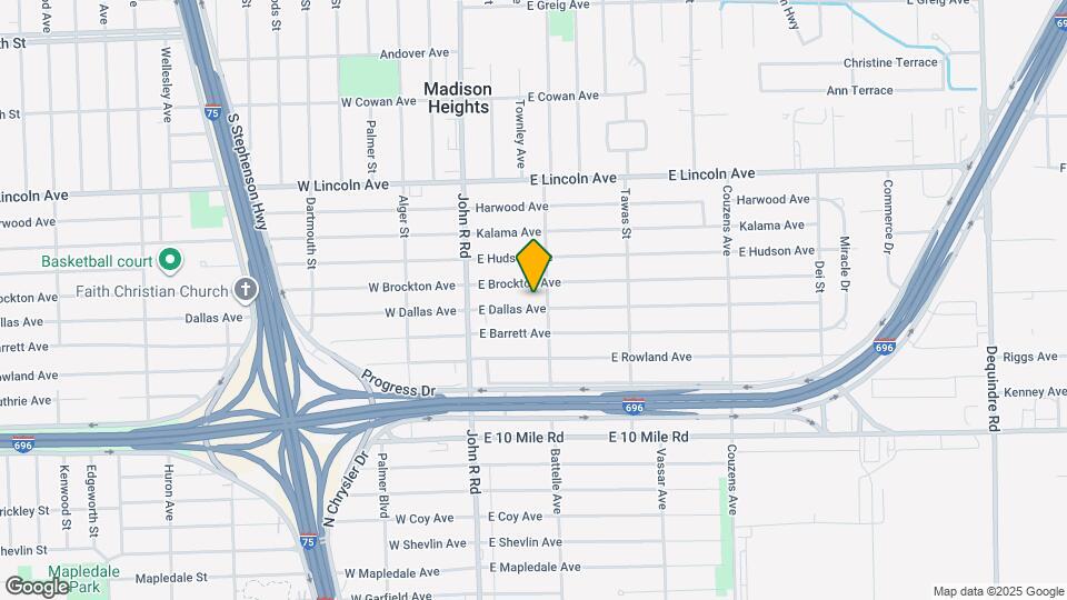 127 E Dallas Ave Map and Location Details