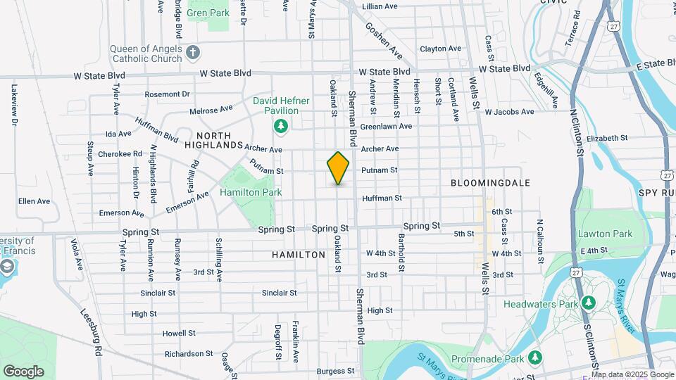 1716 Oakland St Map and Location Details
