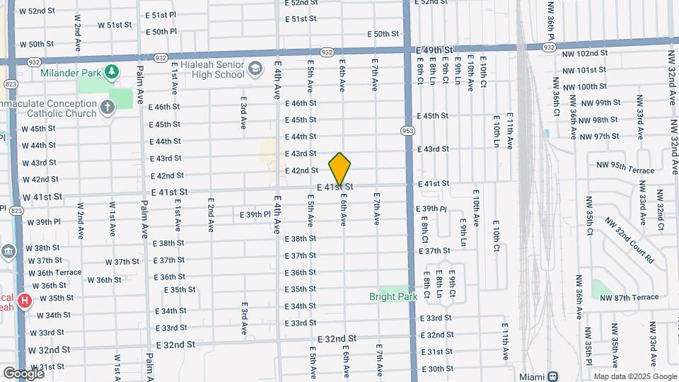 598 E 41st St Map and Location Details