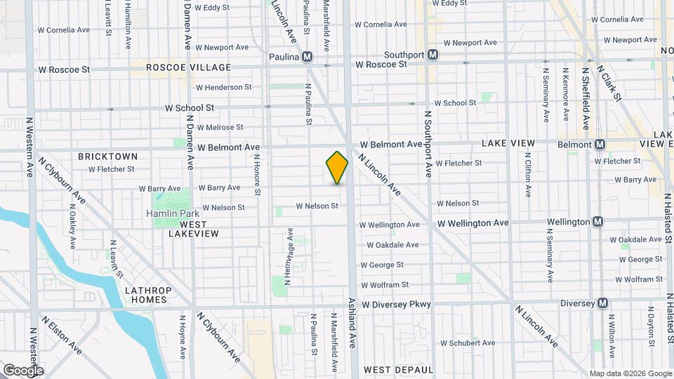 1617 W Barry Ave, Unit 2S Mapa y Detalles de la Ubicación