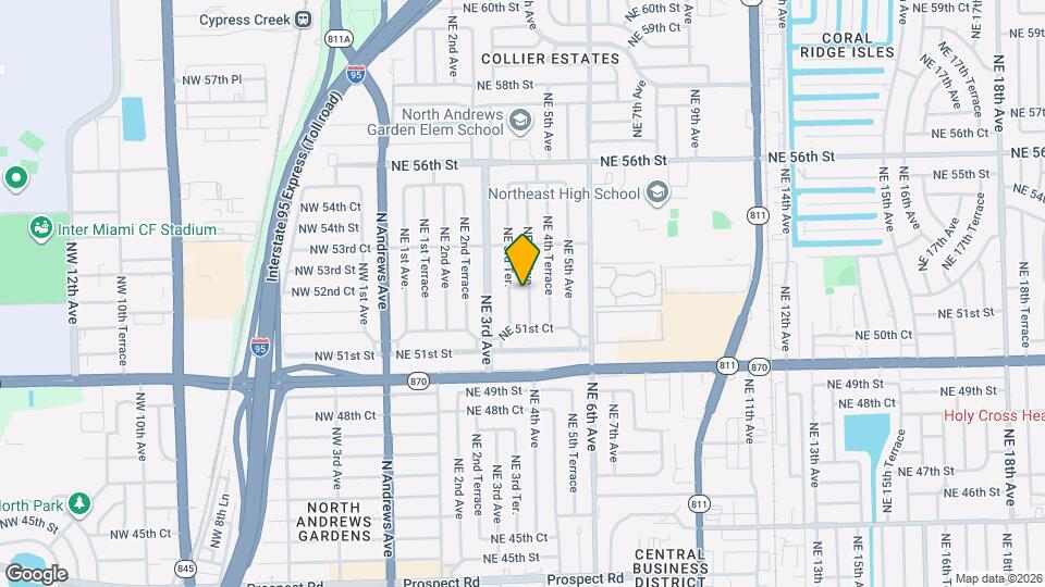 5225 NE 4th Ave Map and Location Details