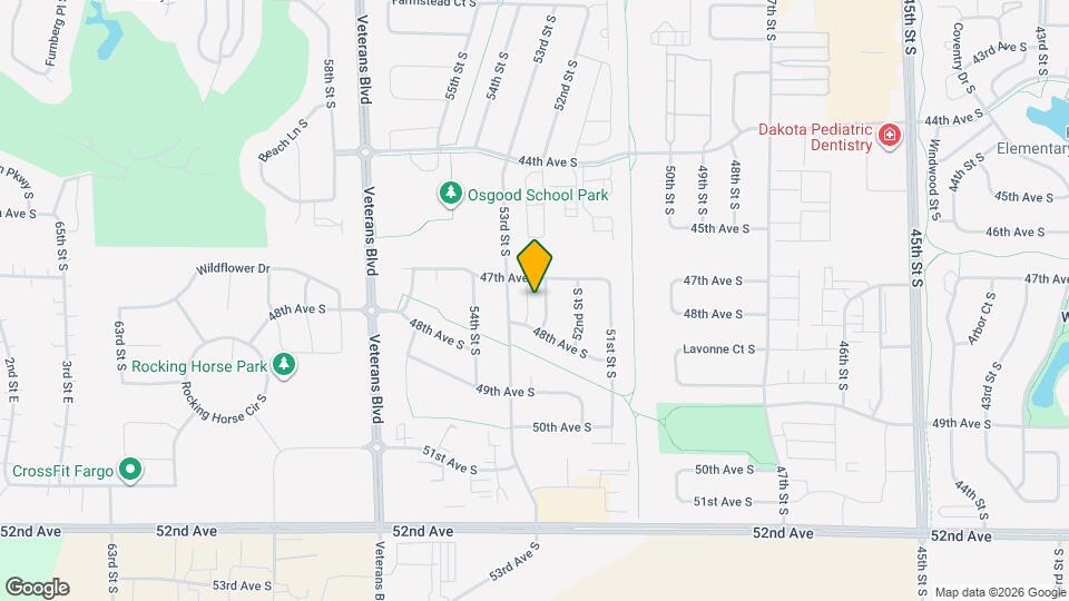 4743 Harvest Dr S Map and Location Details