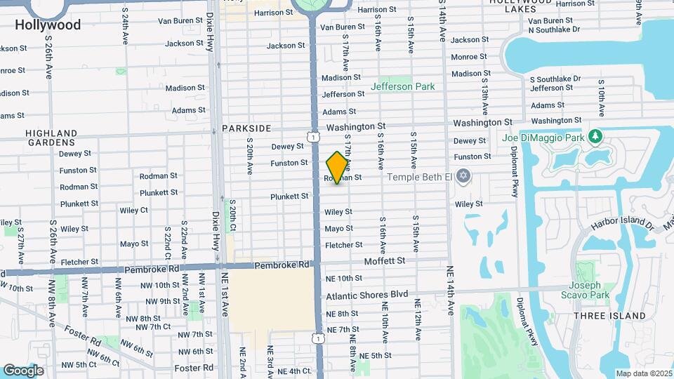 1721 Plunkett St Map and Location Details