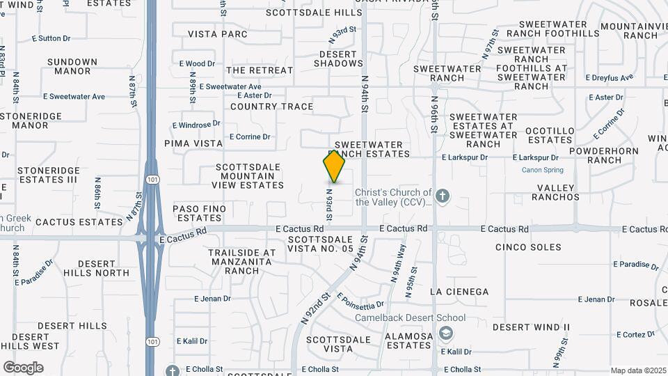 9303 E Ann Way Map and Location Details