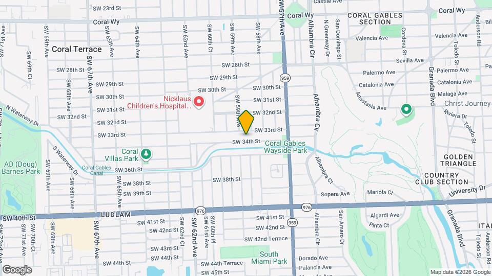 5869 SW 34th St Map and Location Details