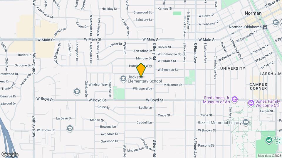1215 Westlawn Dr Map and Location Details