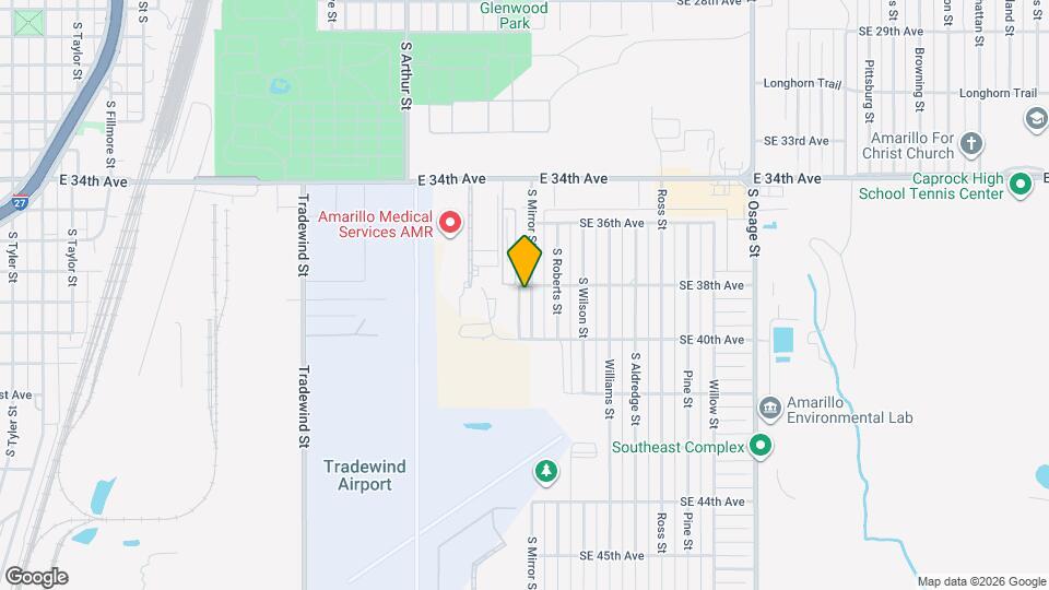 3802 S Mirror St Map and Location Details