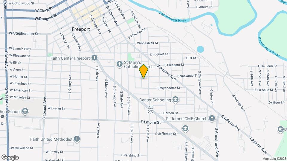 811 1/2 S Benton Ave Map and Location Details