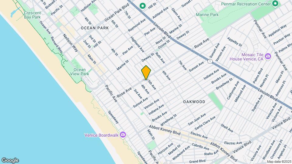 416 Rose Ave Mapa y Detalles de la Ubicación