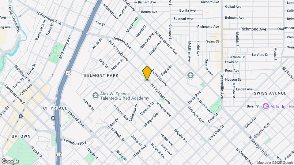 2115 N Fitzhugh Ave Mapa y Detalles de la Ubicación
