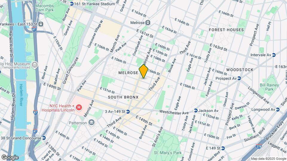 415 E 154th St Mapa y Detalles de la Ubicación