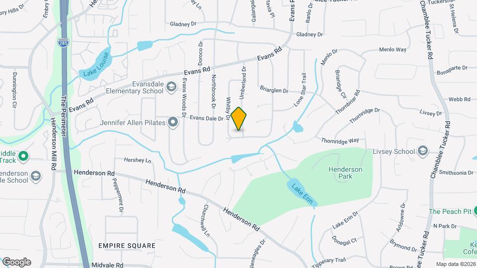 2836 Umberland Dr Map and Location Details