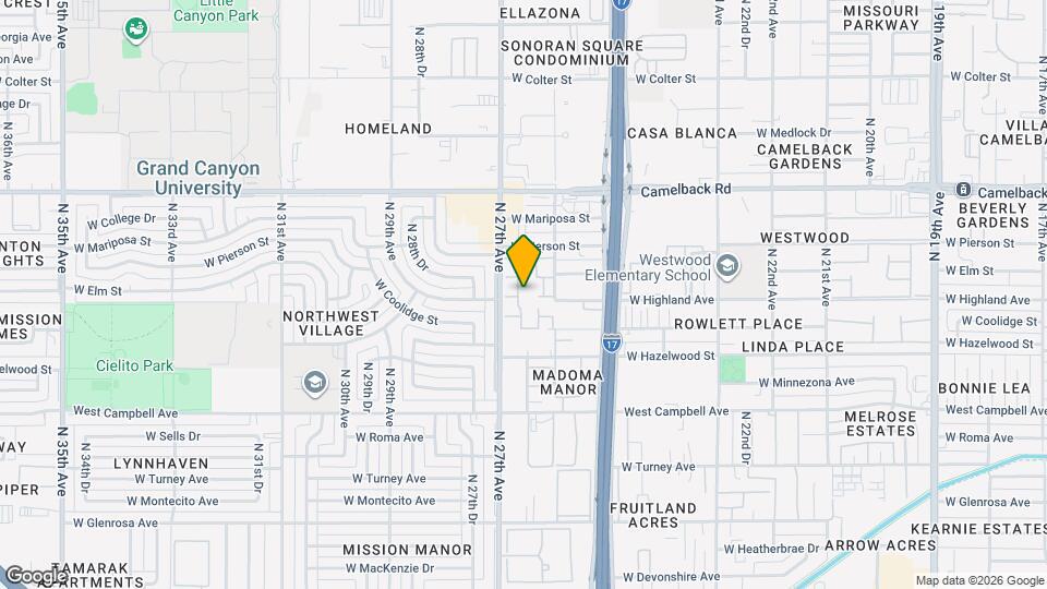 4709 N 26th Ln Map and Location Details