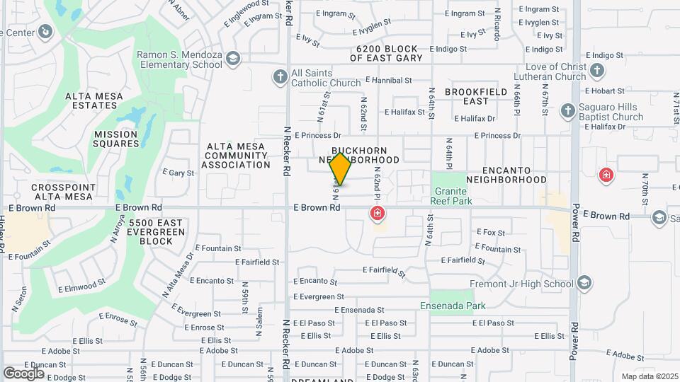 6132 E Greenway St Map and Location Details