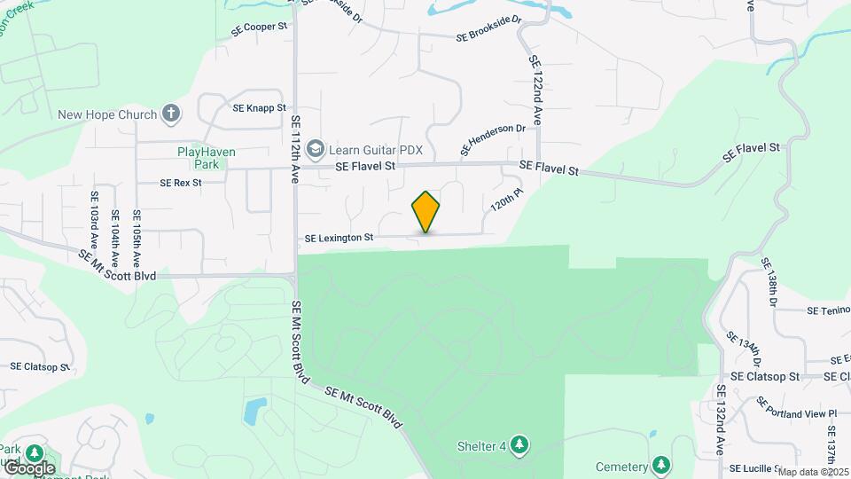 11736 SE Lexington St Map and Location Details