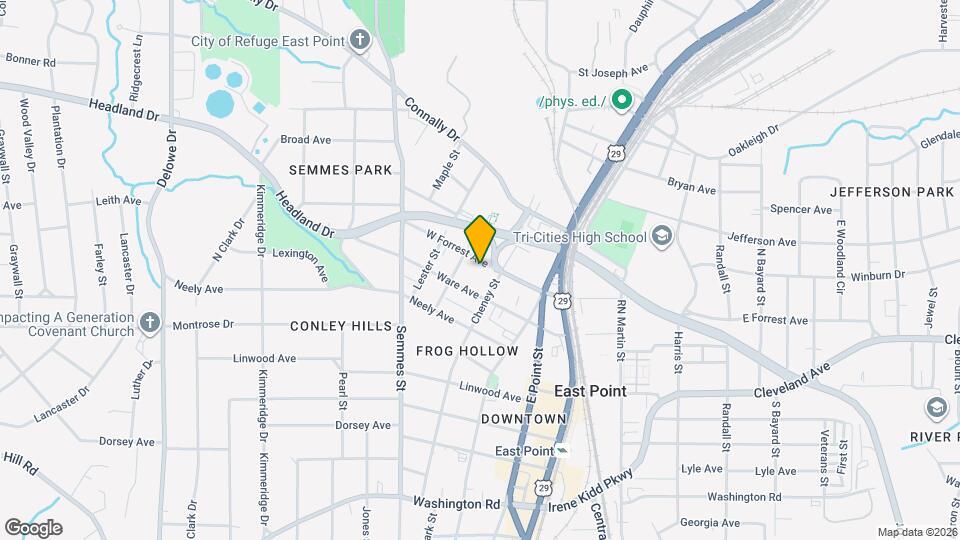 1688 W Forrest Ave Map and Location Details