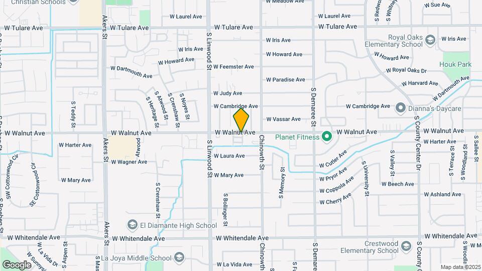 4223 W Walnut Ave Map and Location Details