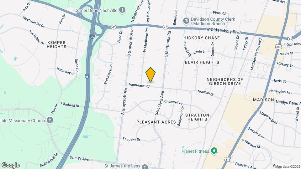 613 Vantrease Rd, Unit Vantrease A Mapa y Detalles de la Ubicación