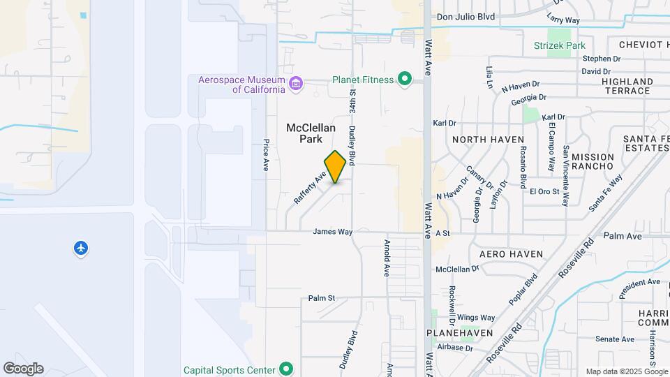 McClellan Park Homes Map and Location Details