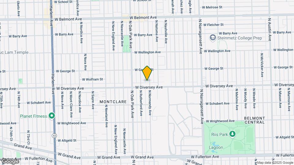 2814 N Normandy Ave Map and Location Details