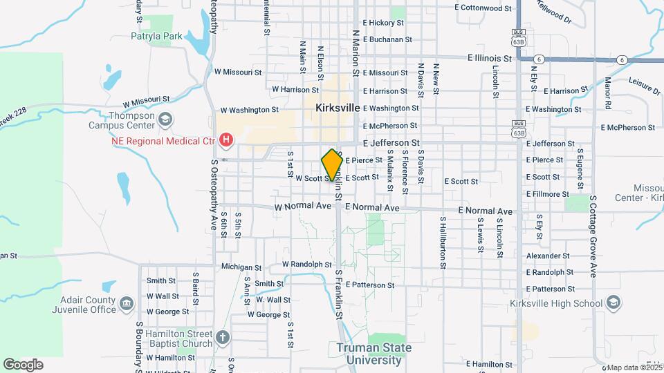 510 S Franklin St, Unit 1 Map and Location Details