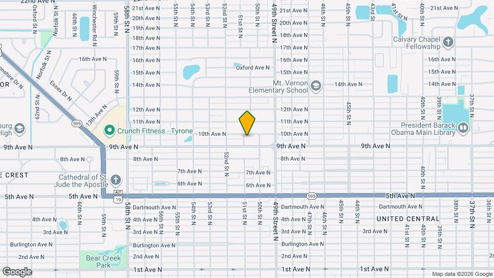 955 51st St N, Unit 107 Map and Location Details