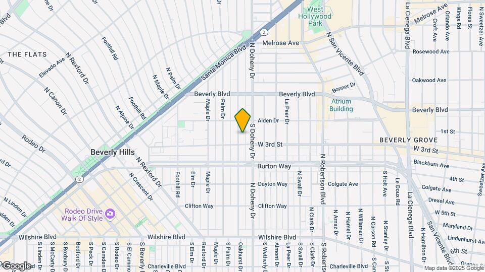 336 N Oakhurst Dr Mapa y Detalles de la Ubicación