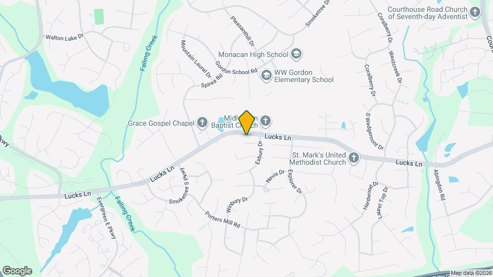 11918 Exbury Ct Map and Location Details