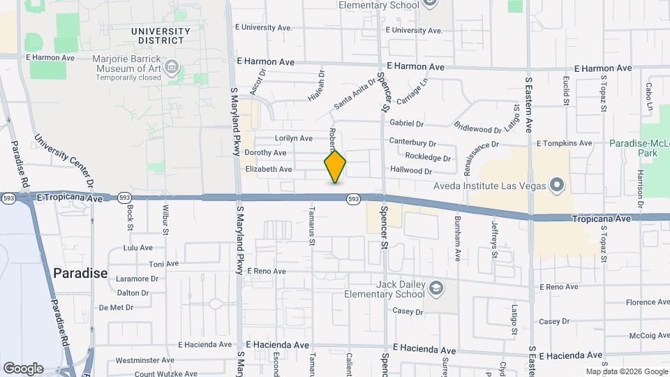 1550 E Tropicana Ave, Unit 7b Mapa y Detalles de la Ubicación