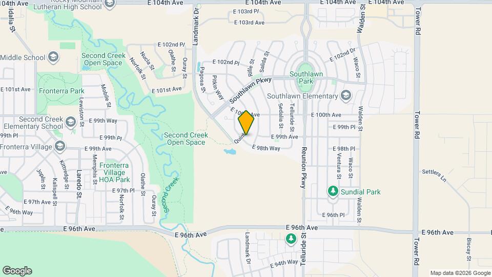 9874 Quintero St Map and Location Details