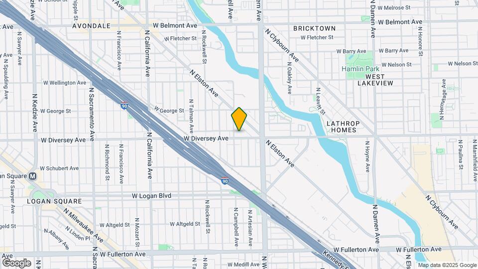 2450 W Diversey Ave, Unit 2 Map and Location Details