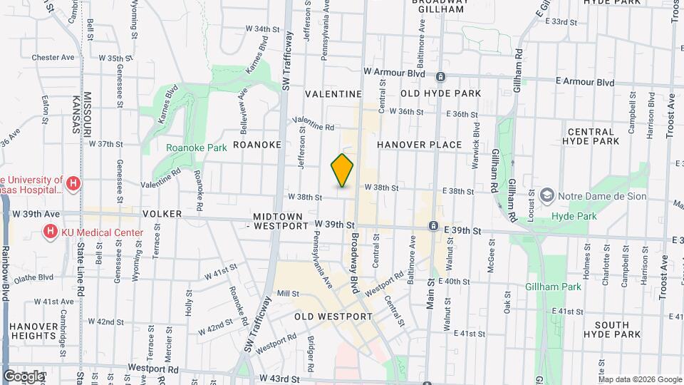 3783 Washington St, Unit #1 Map and Location Details