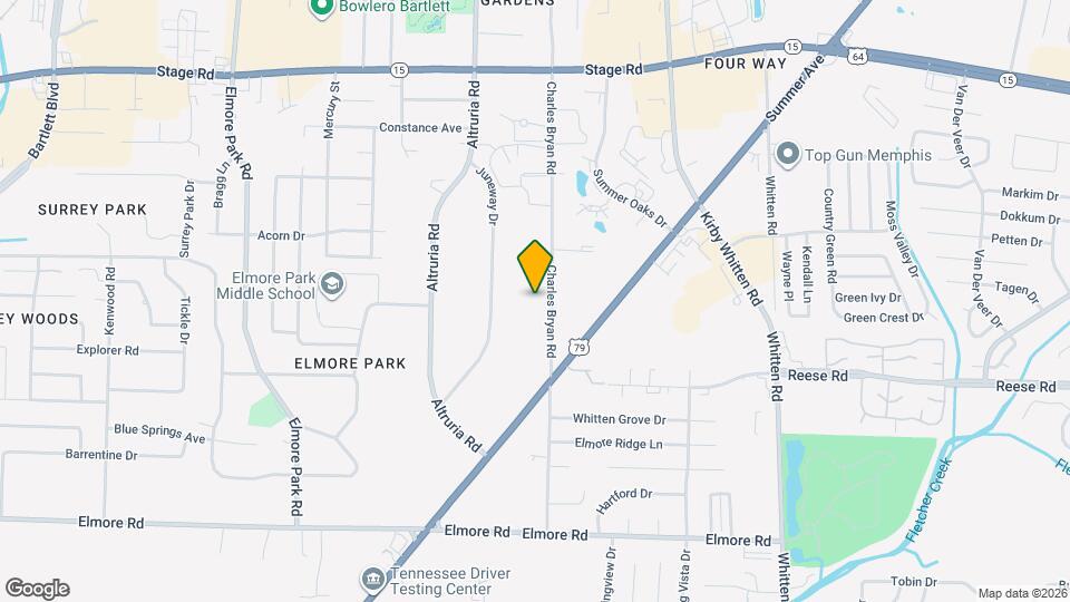 2635 Charles Bryan Rd Map and Location Details