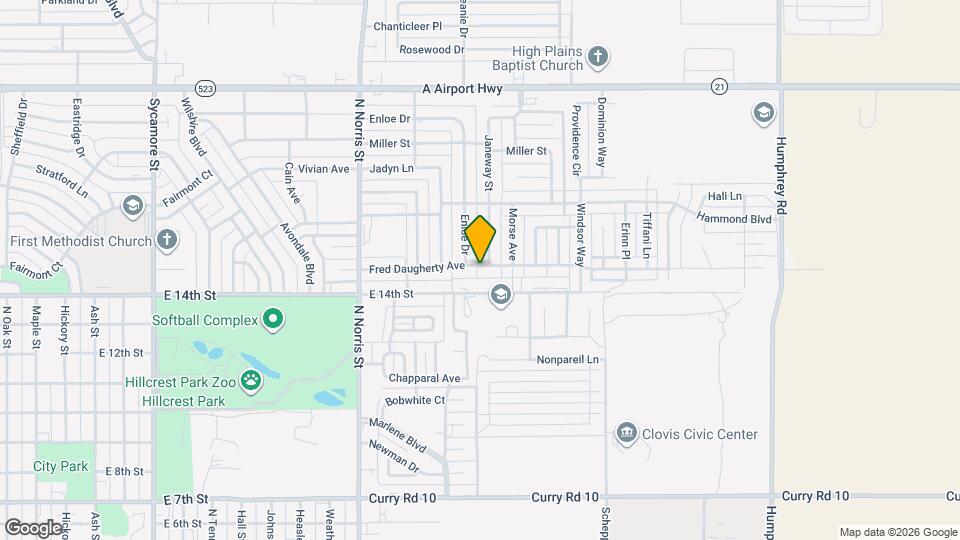 2501 Fred Daugherty Ave Map and Location Details