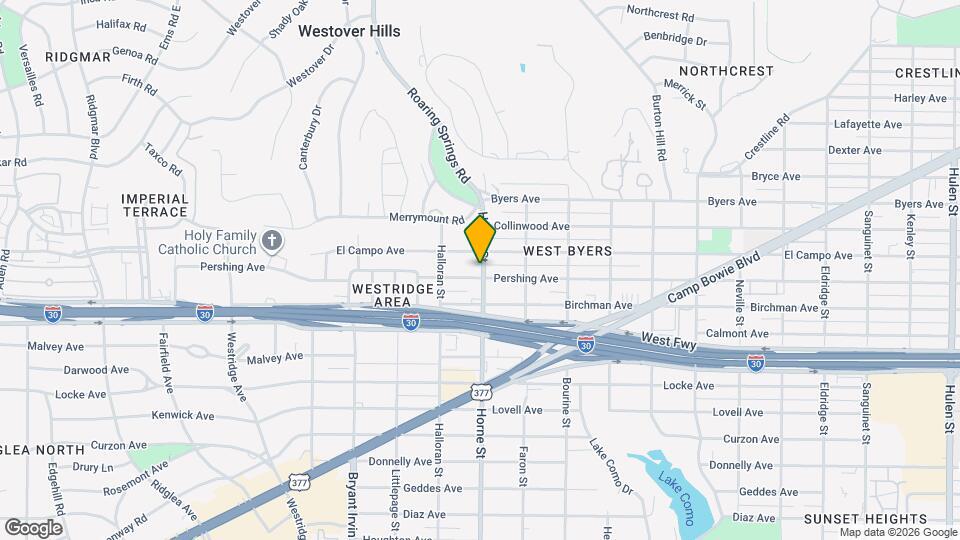 5700 Pershing Ave Map and Location Details