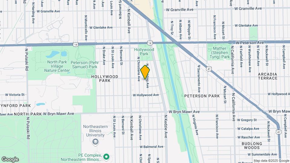 5748 N Spaulding Ave Map and Location Details