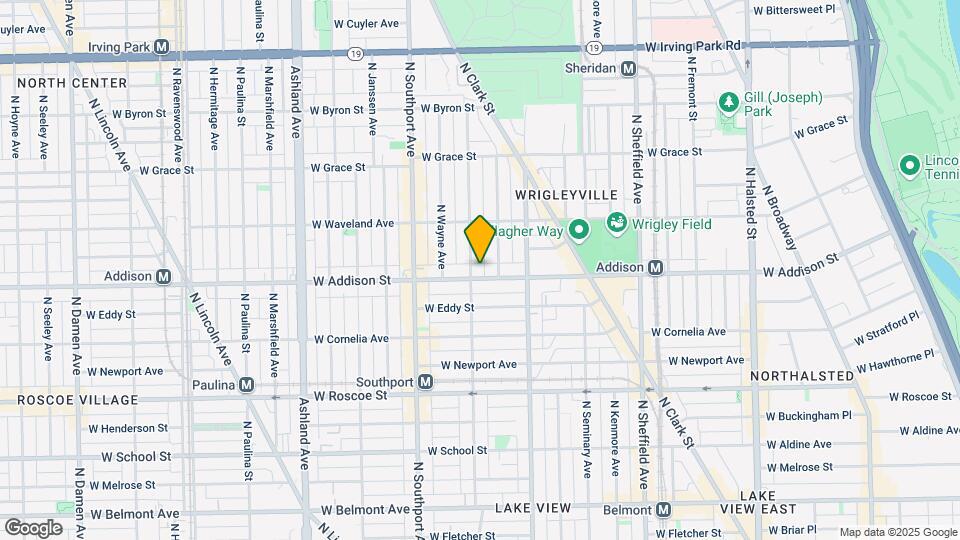 1250-1252 W Addison St Map and Location Details