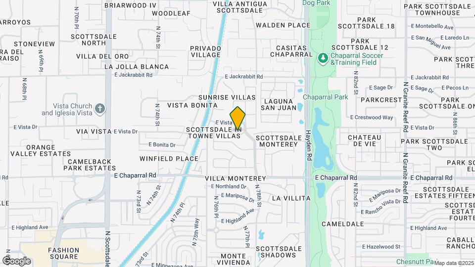 7708 E Sandalwood Dr Map and Location Details