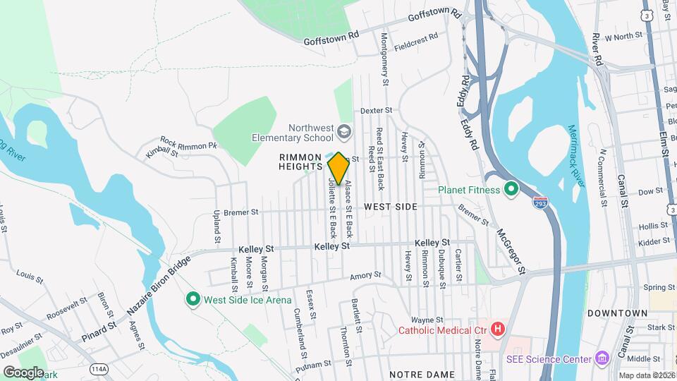 214 Alsace St, Unit 2nd floor Map and Location Details