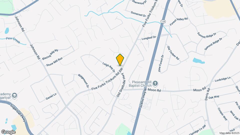 880 Five Forks Trickum Rd SW Map and Location Details