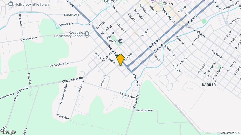 725 Oak St Map and Location Details