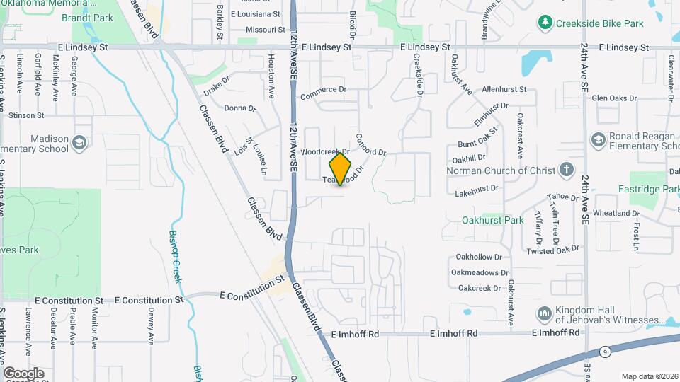 1329 Cedar Creek Dr Map and Location Details